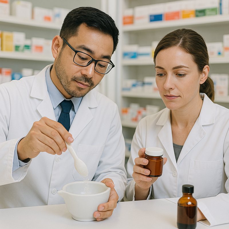 Apotheker im Labor für Bioidentische Hormonrezepturen Medicus Apotheke München Apotheker im Labor für Bioidentische Hormonrezepturen Medicus Apotheke München